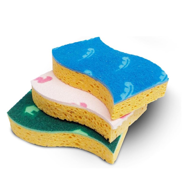 Spontex schoonmaakspons set Sweet Home, 3 stuks